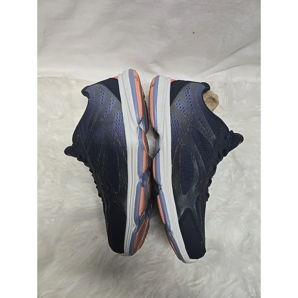 Ryka Women's Devotion Plus 2‎ Walking Shoe 9.5 M  Navy Coral Lace Up Sneakers